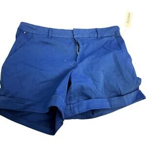 78 & Sunny Taylor Short in Coastal Cobalt, Plus Size 16W, NWT